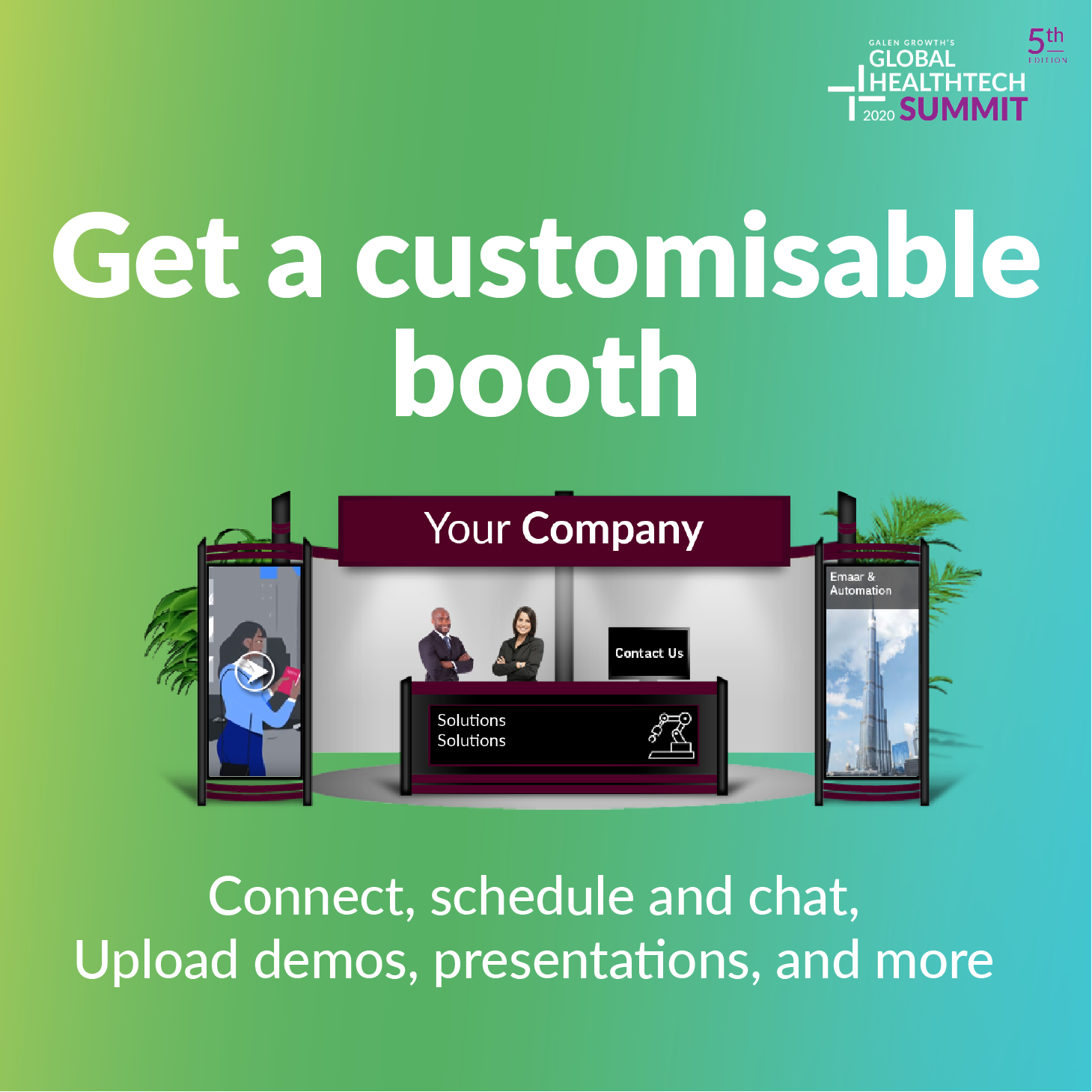 Get a customisable booth